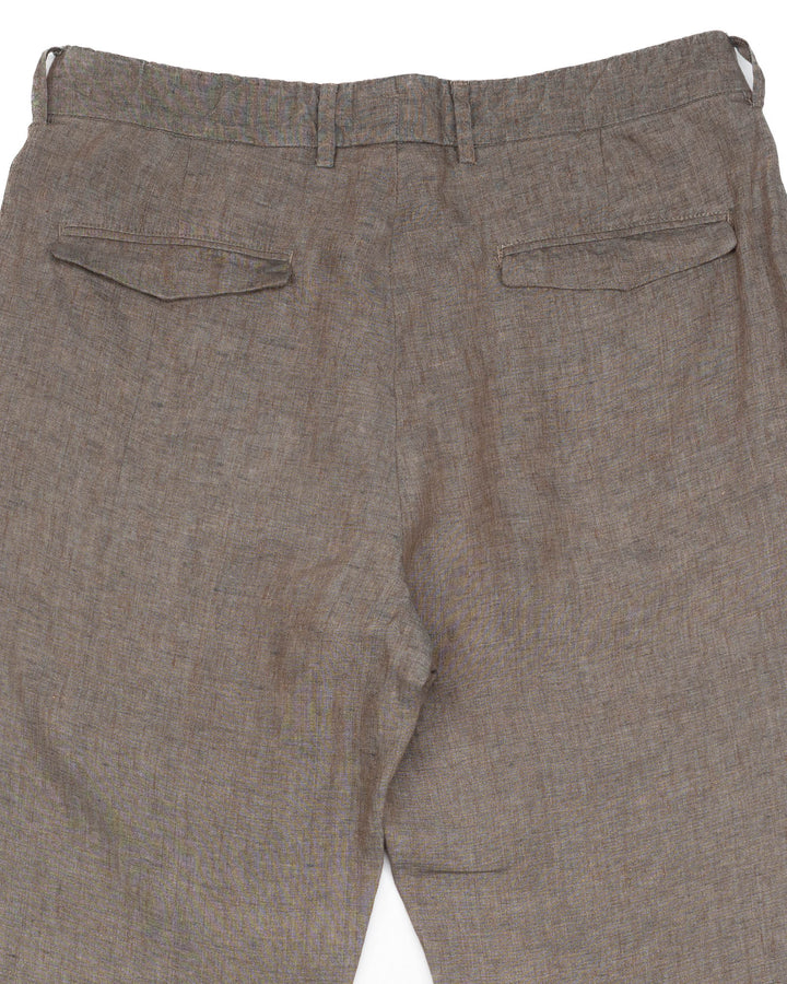 The Sirio Pant in Copper Green Linen