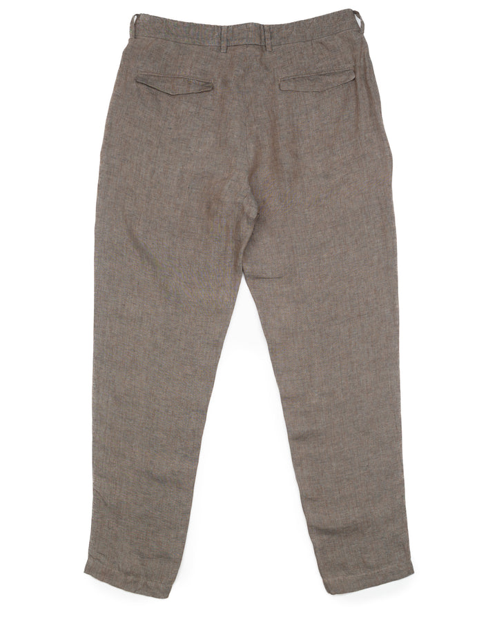 The Sirio Pant in Copper Green Linen