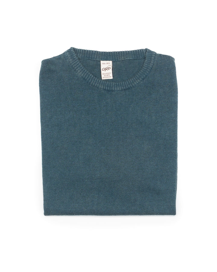 PL10 Short Sleeve Linen Crewneck in Oil