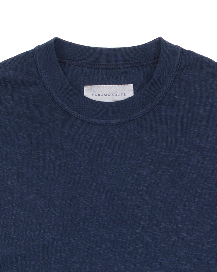 The Flame Crewneck in Indigo Slub