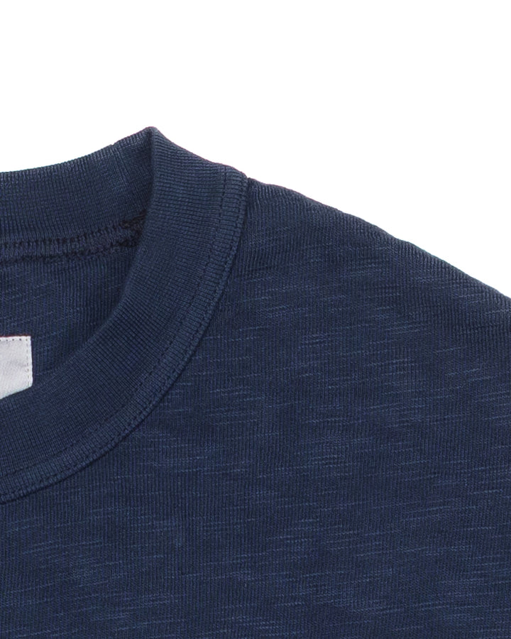 The Flame Crewneck in Indigo Slub