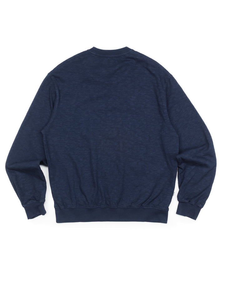 The Flame Crewneck in Indigo Slub