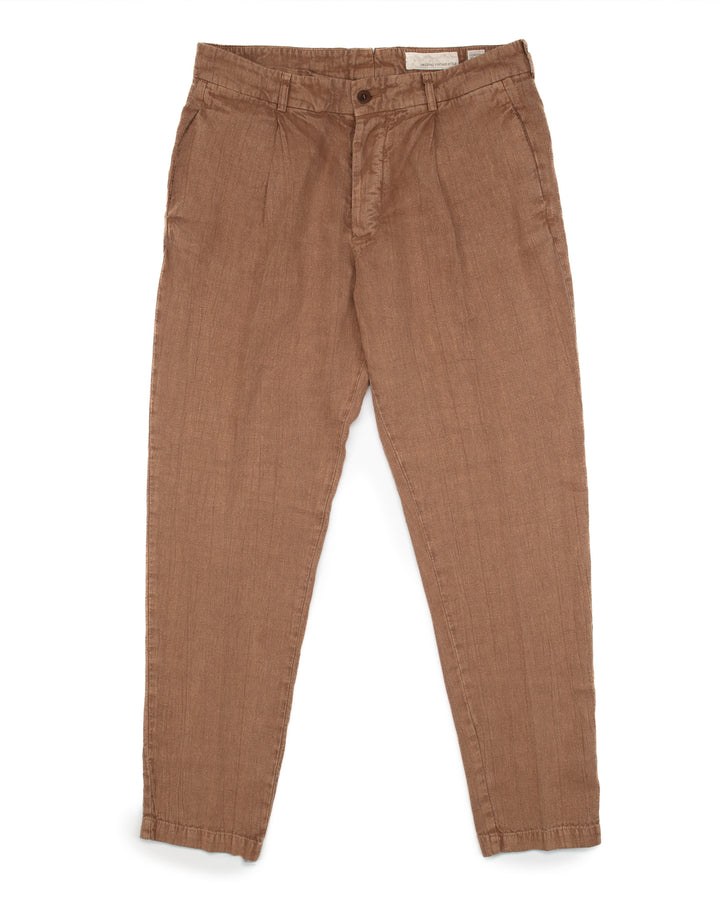 The Sirio Pant in Copper Linen