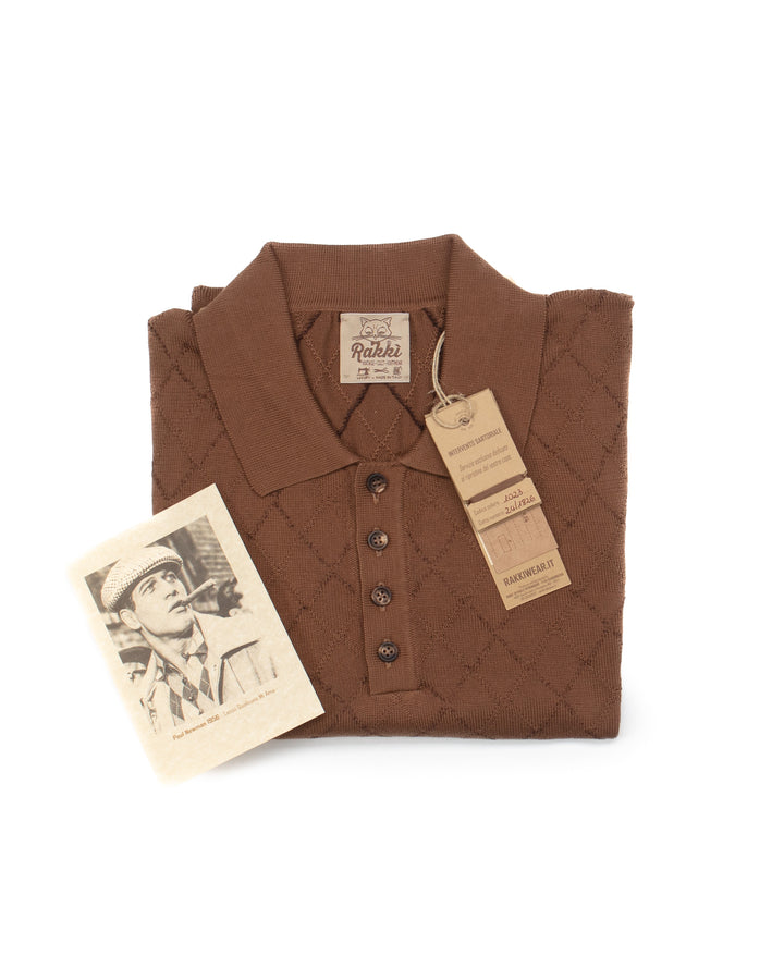 Preppy Man Polo in Cioccolato