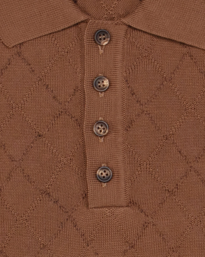 Preppy Man Polo in Cioccolato