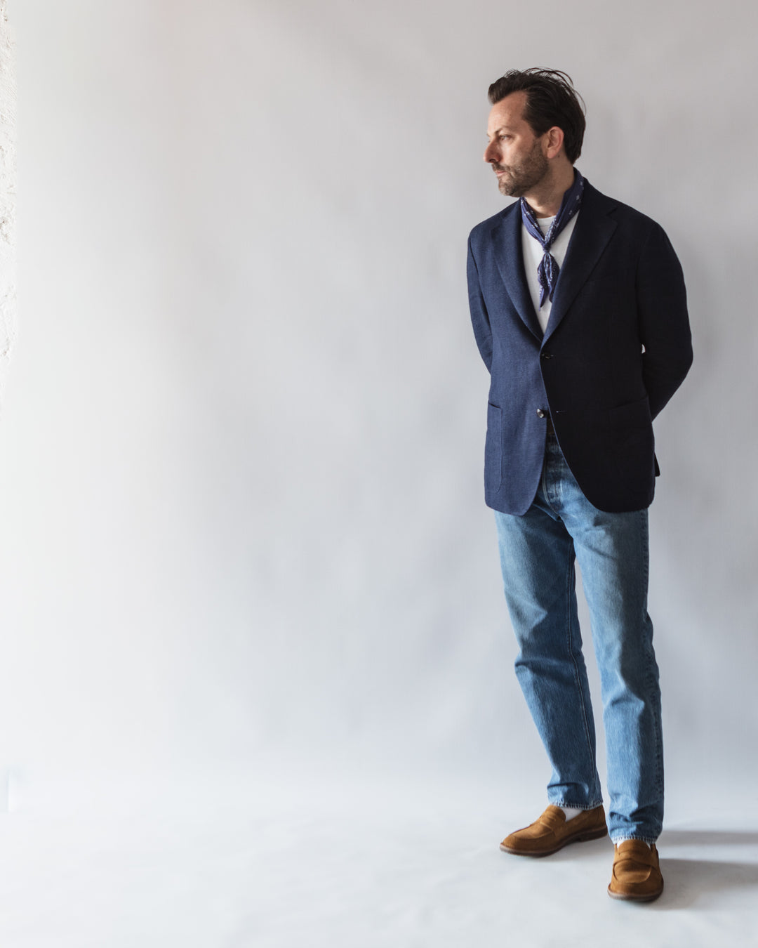 The Aalto in Navy Linen