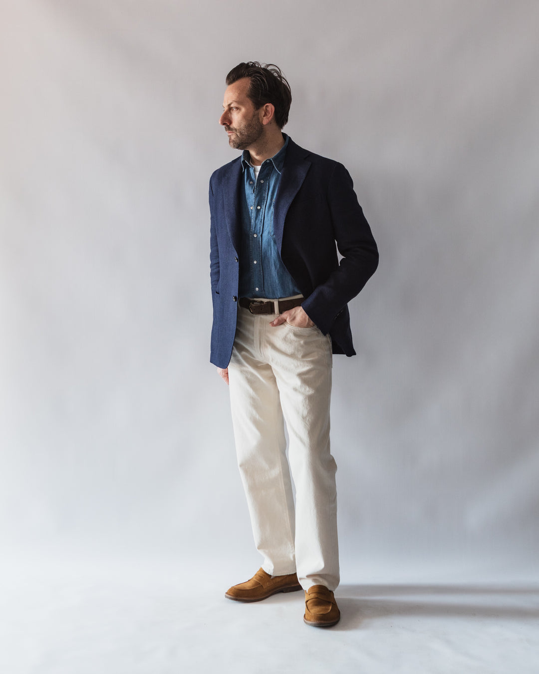 The Aalto in Navy Linen