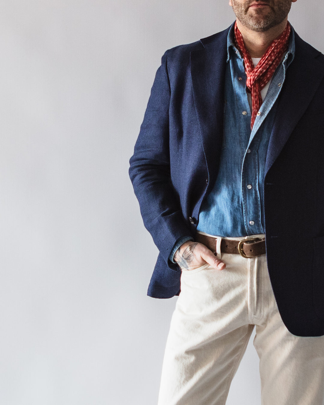 The Aalto in Navy Linen