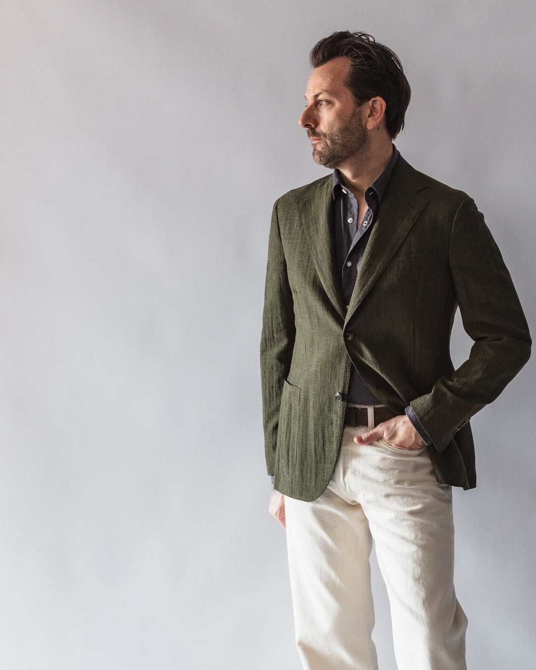 The Aalto in Olive Linen