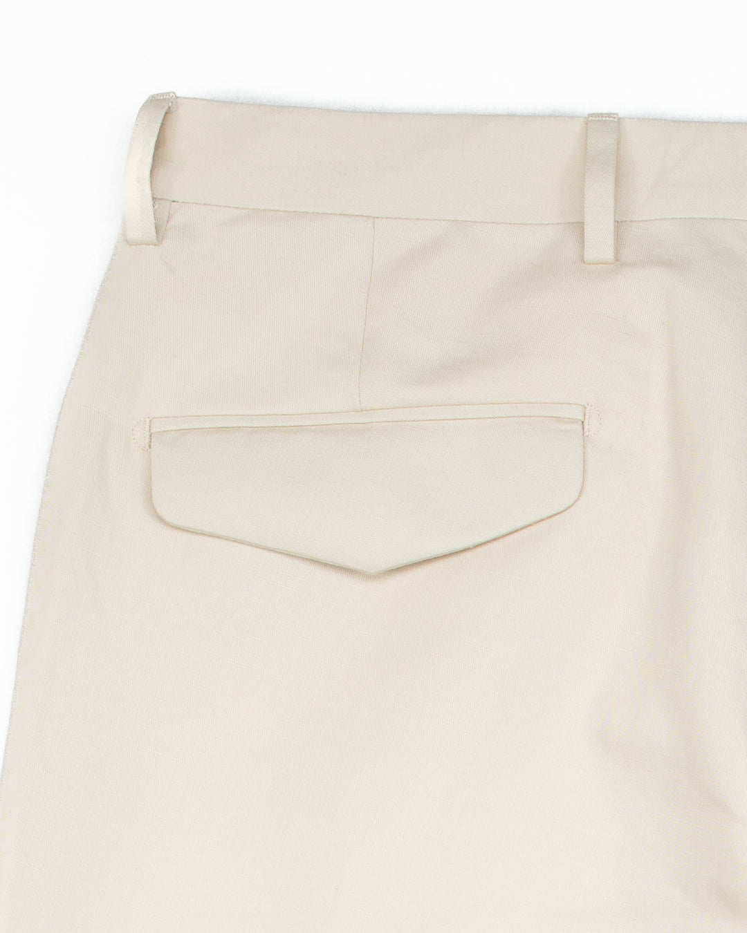 The BG21S Cotton & Linen Pant in Chalk