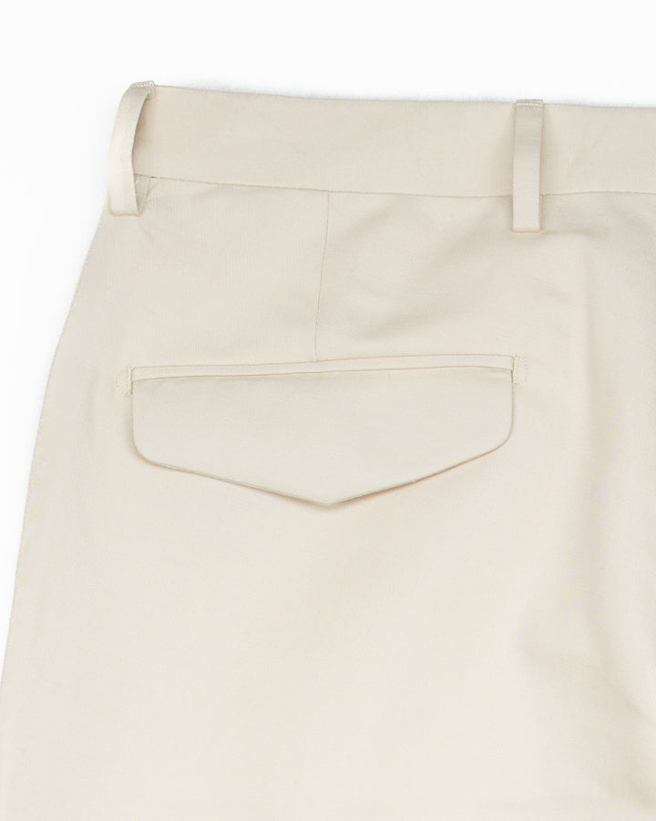 The BG21S Cotton & Linen Pant in Chalk