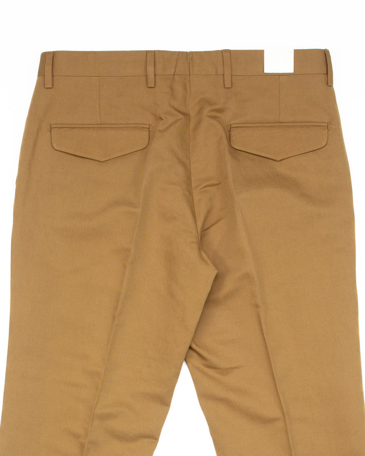 The BG21S Cotton & Linen Pant in Tobacco