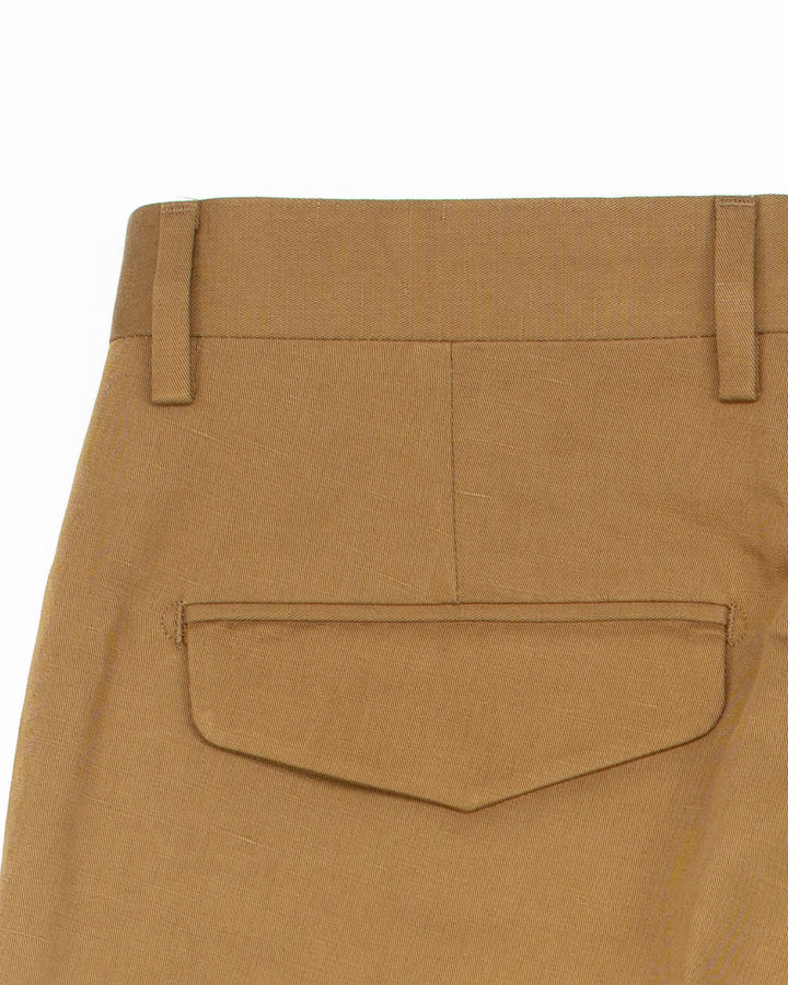 The BG21S Cotton & Linen Pant in Tobacco