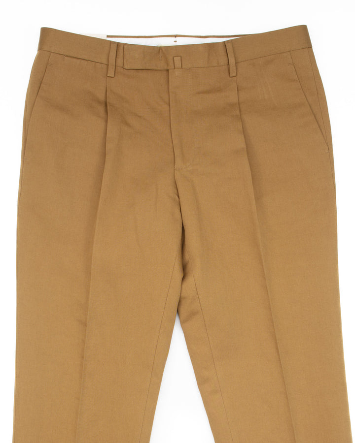 The BG21S Cotton & Linen Pant in Tobacco