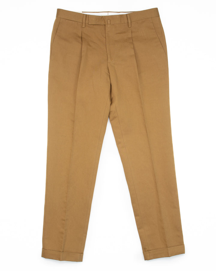 The BG21S Cotton & Linen Pant in Tobacco