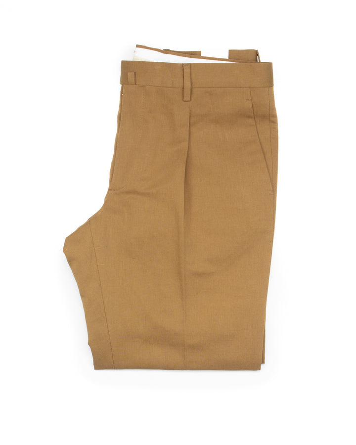 The BG21S Cotton & Linen Pant in Tobacco