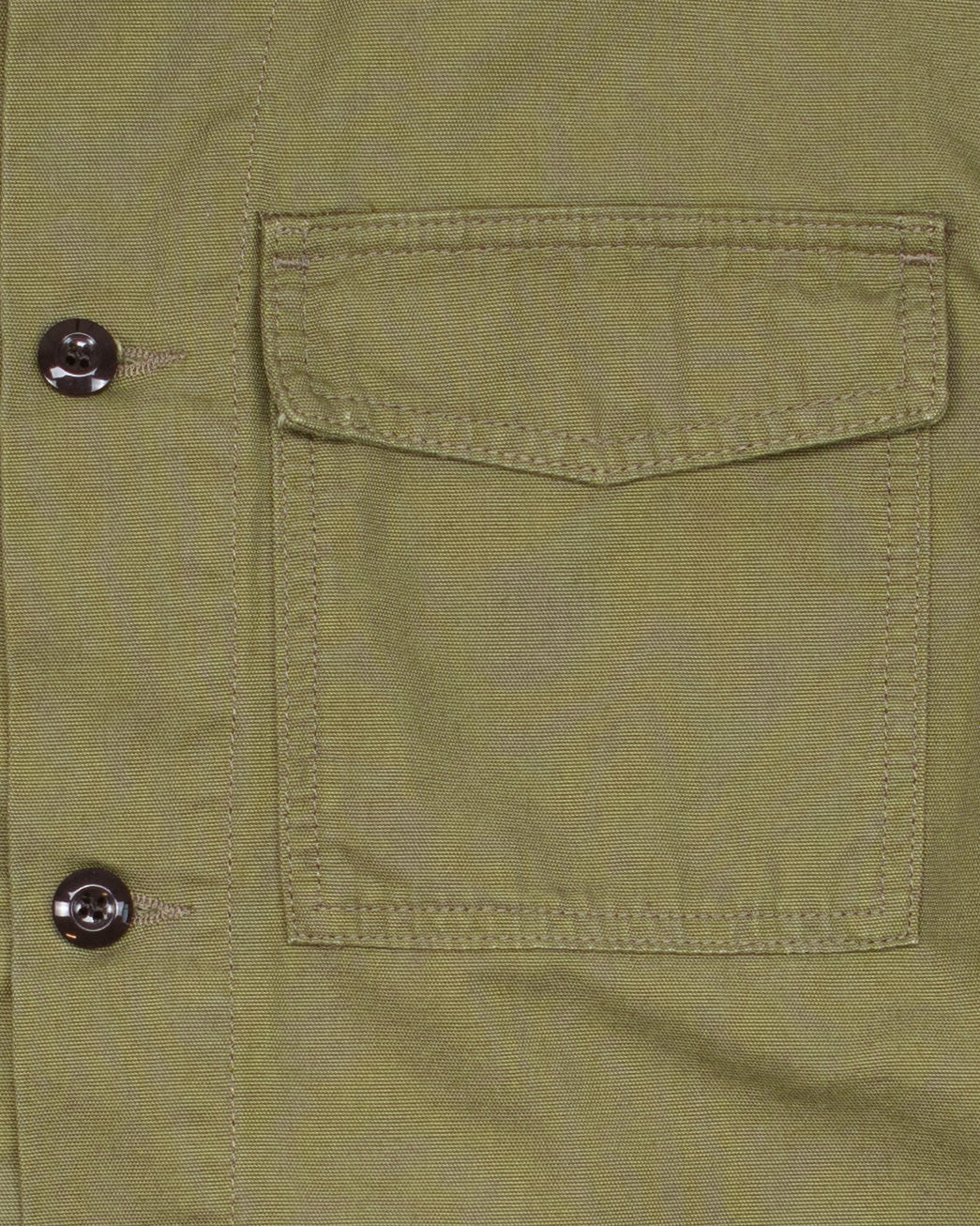 The Concord Work Shirt in Military Green Canvas