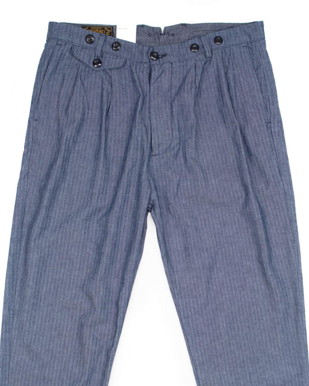 The Putney Double Pleated Trouser in HBT