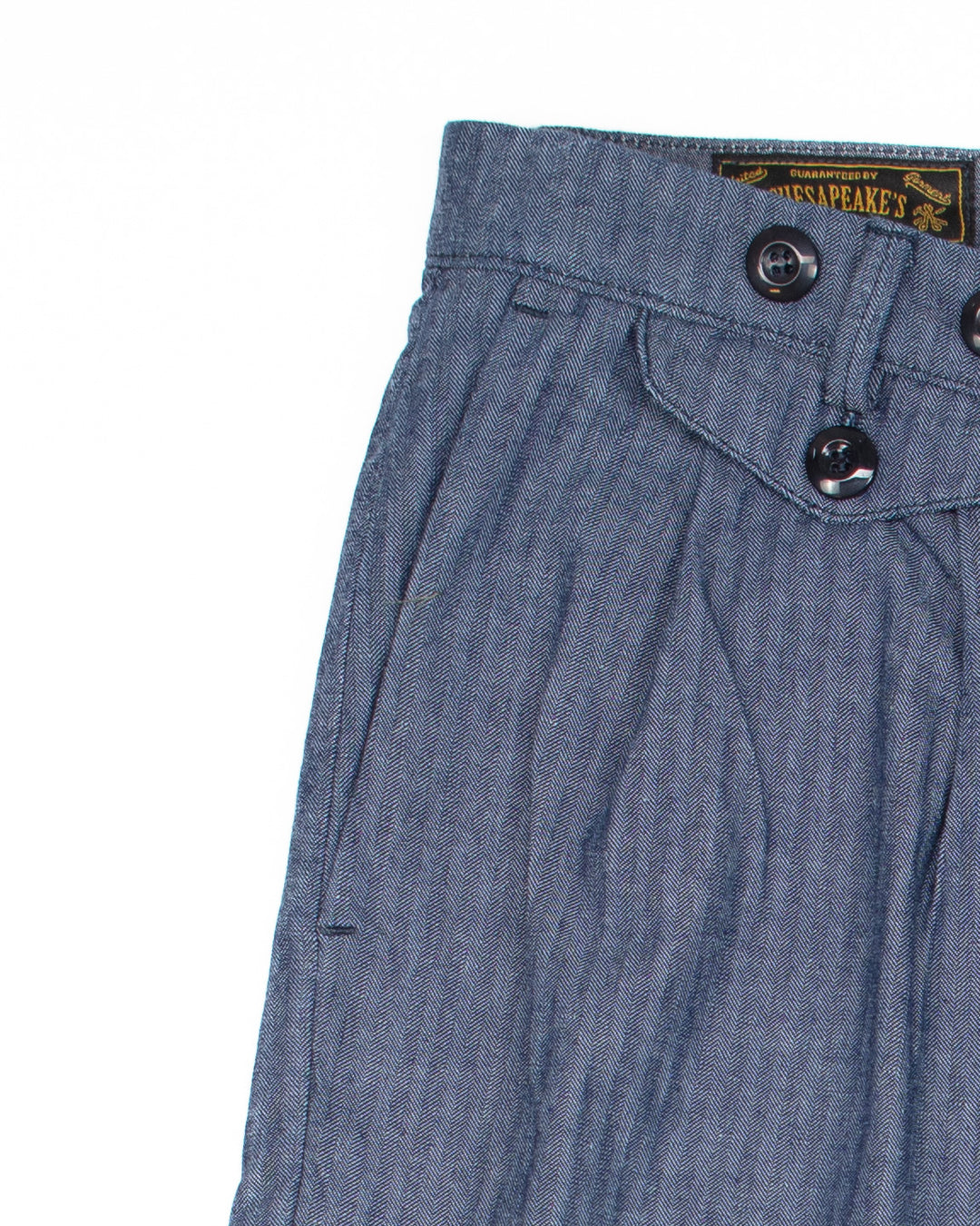The Putney Double Pleated Trouser in HBT