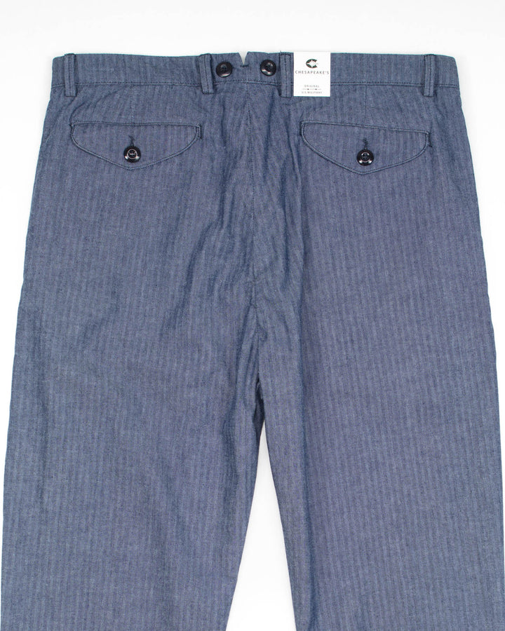 The Putney Double Pleated Trouser in HBT