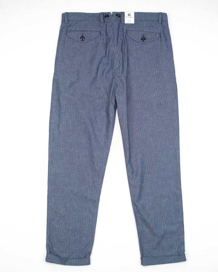 The Putney Double Pleated Trouser in HBT