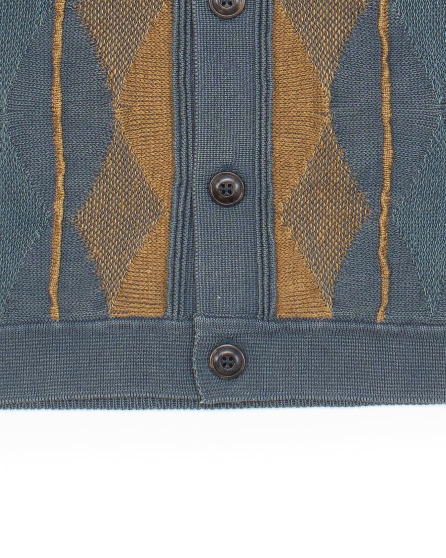 JZ1 Open Polo in Ombra & Tobacco