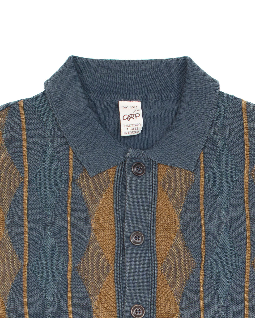 JZ1 Open Polo in Ombra & Tobacco