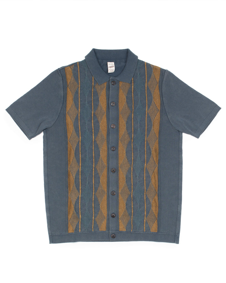 JZ1 Open Polo in Ombra & Tobacco