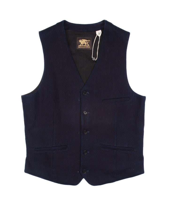 Indigo Dobby Vest #1740
