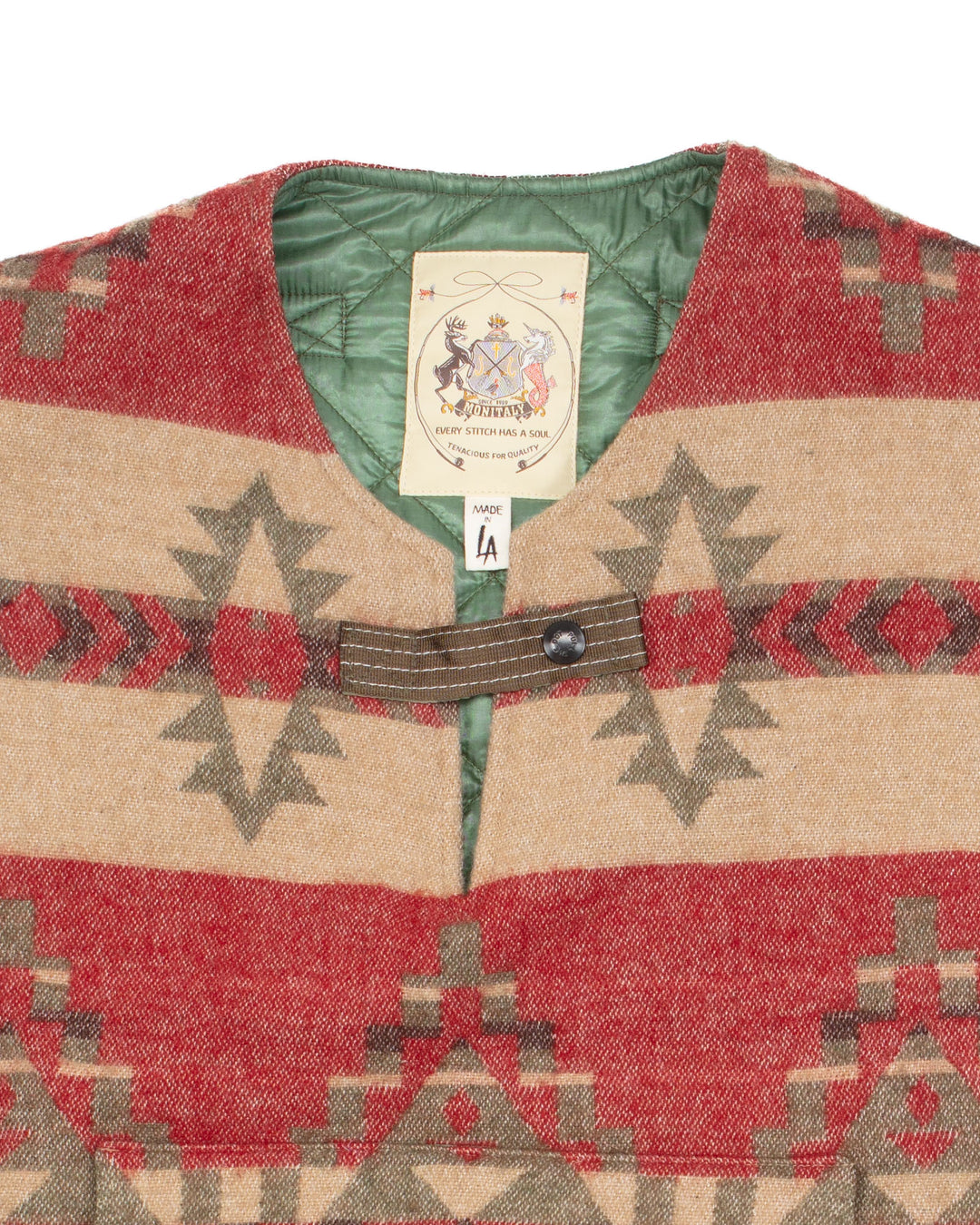 Navaho Blanket Padded Vest #1730
