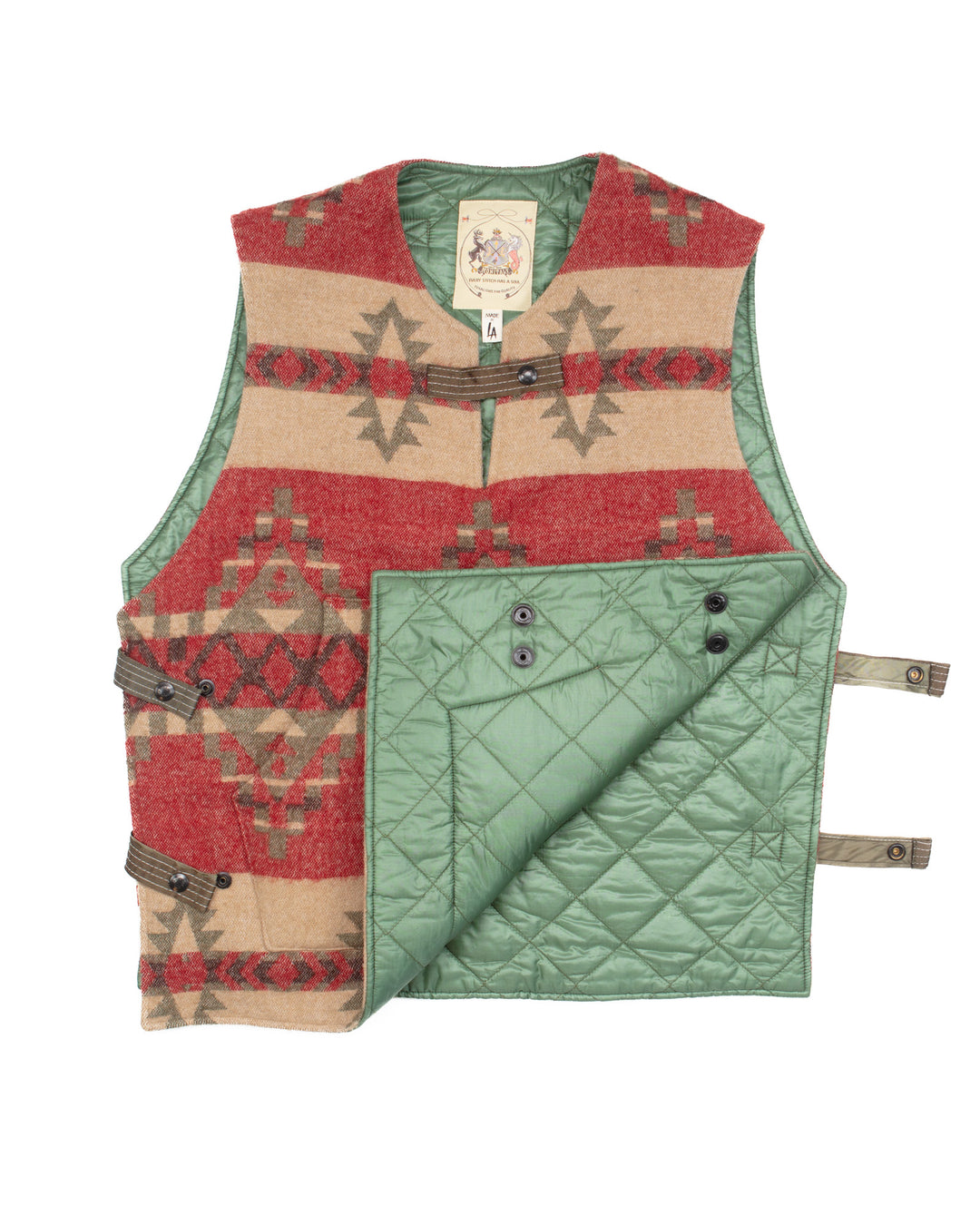 Navaho Blanket Padded Vest #1730