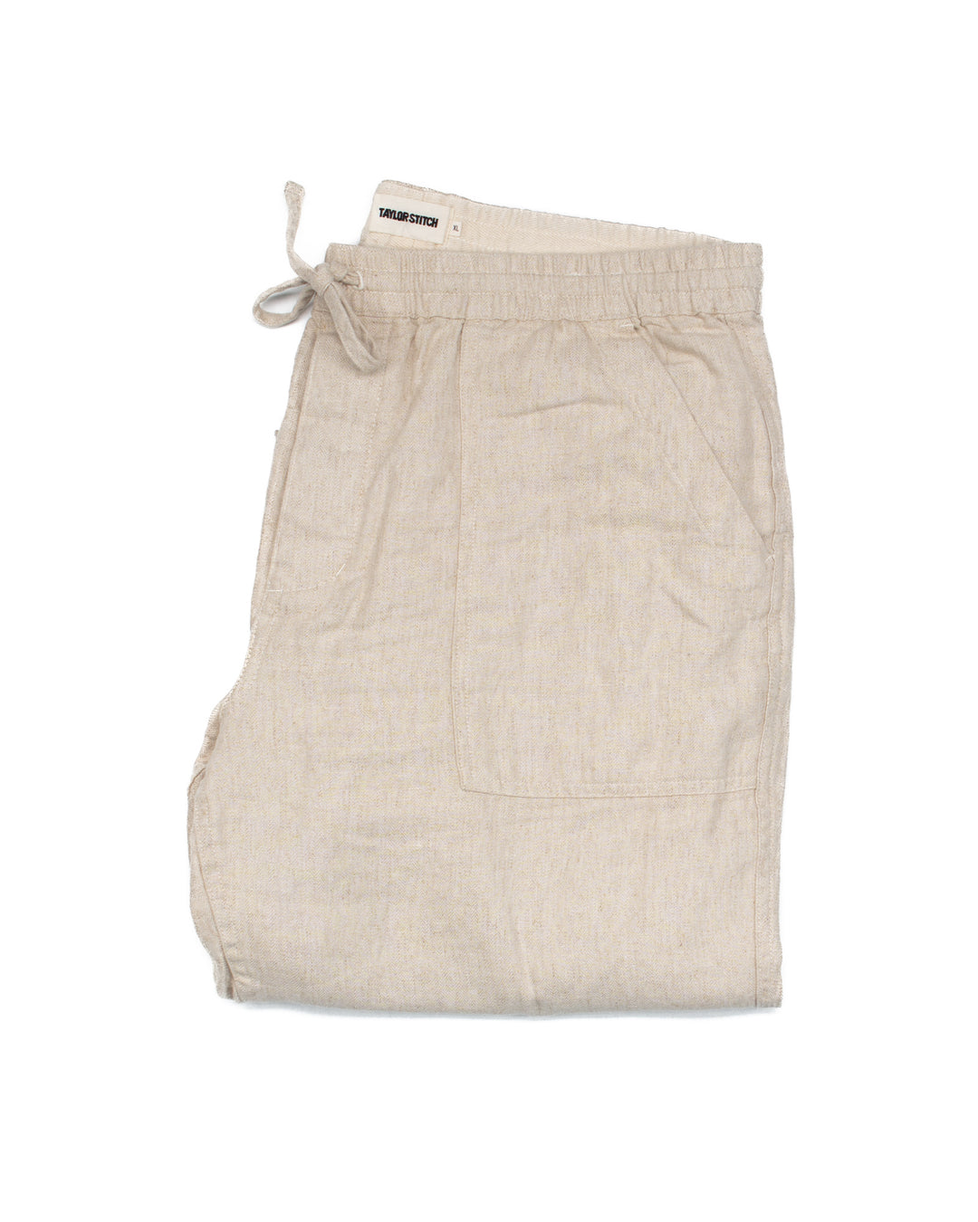 The Breakwater Pant in Natural Herringbone #1788