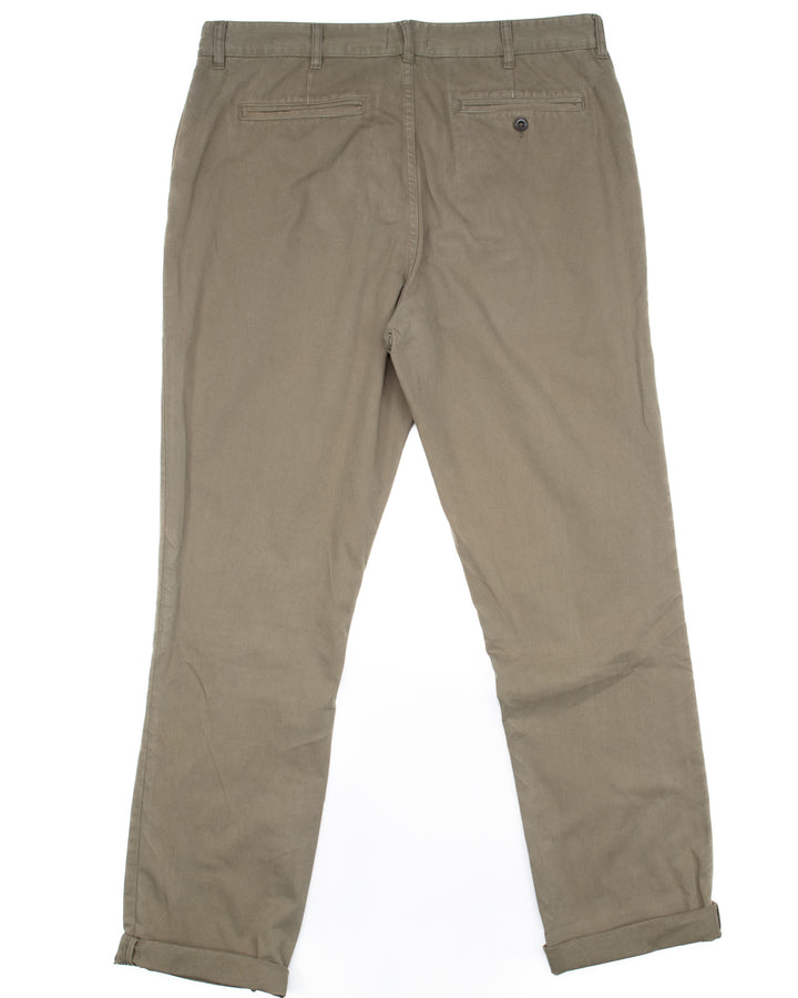 Democratic Foundation Pant in Organic Olive #1783