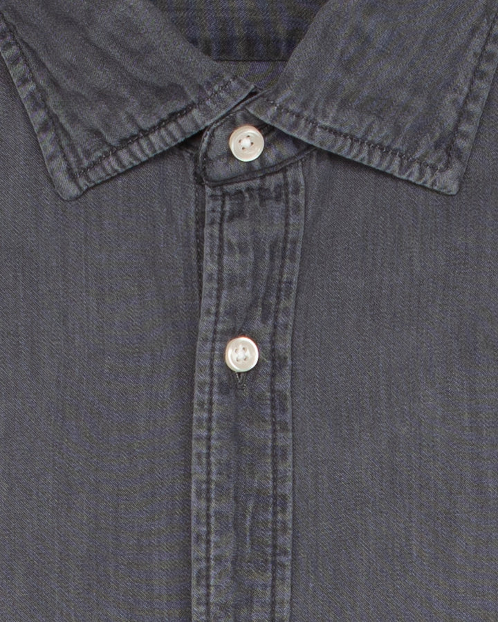 The Neil Shirt in Rinsed Grey Denim