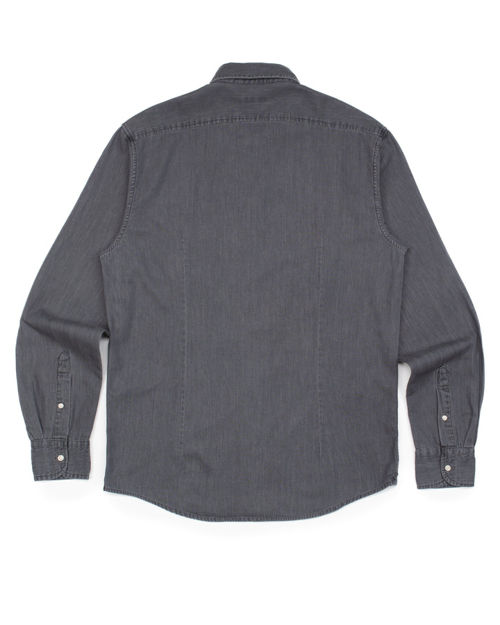 The Neil Shirt in Rinsed Grey Denim