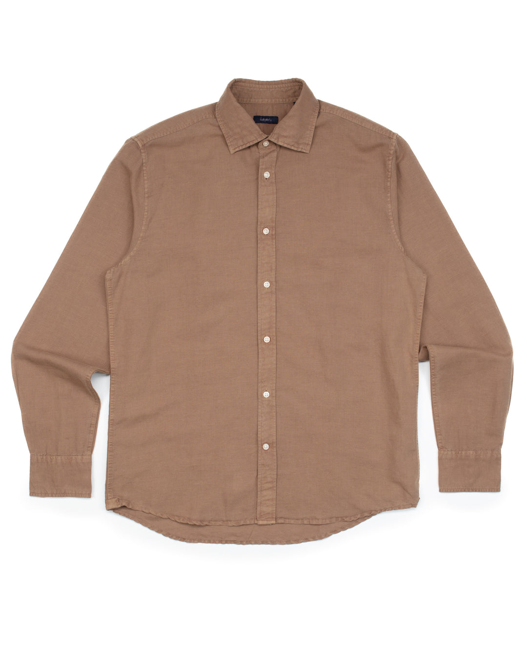 The Flynn Cotton & Linen Shirt in Tan