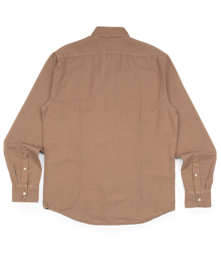 The Flynn Cotton & Linen Shirt in Tan