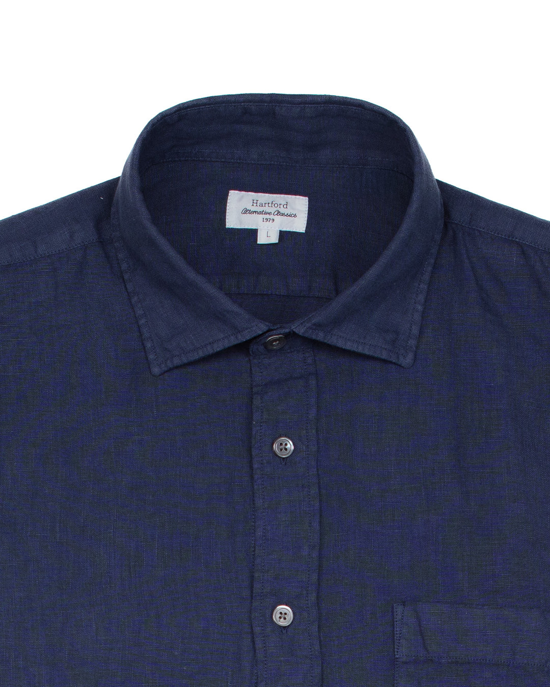 Paul Pat Shirt in Deep Blue Linen