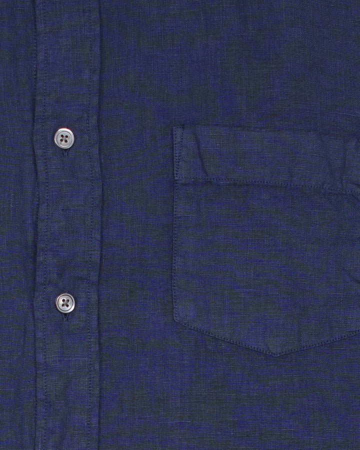 Paul Pat Shirt in Deep Blue Linen