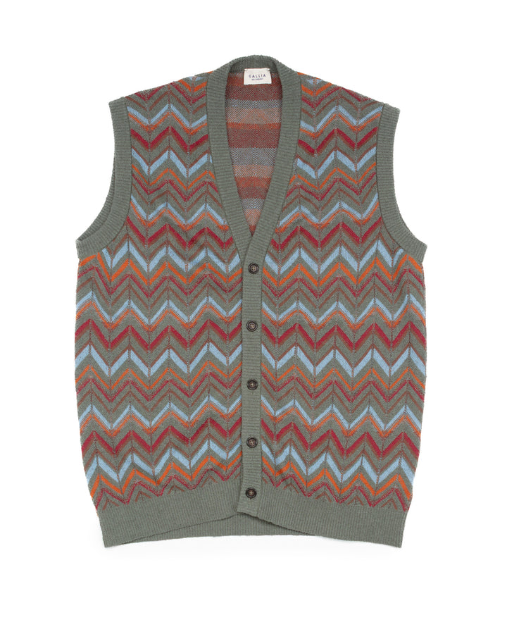 The Bros Sleeveless Cardigan