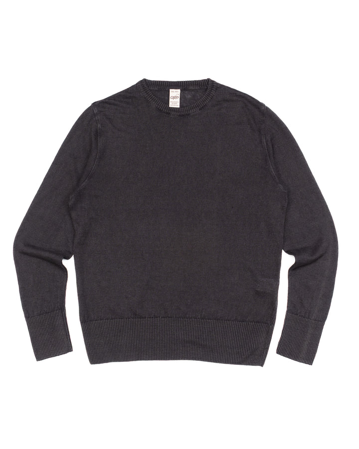 PL10 Long Sleeve Linen Crewneck in Anthracite
