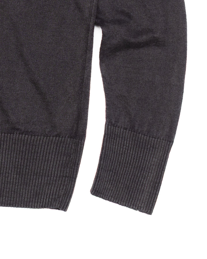 PL10 Long Sleeve Linen Crewneck in Anthracite