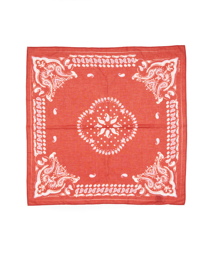 Red Paisley Cotton Bandana