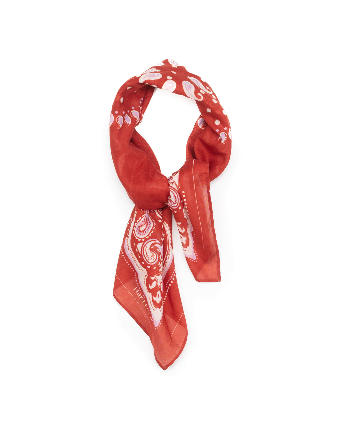 Red Paisley Cotton Bandana
