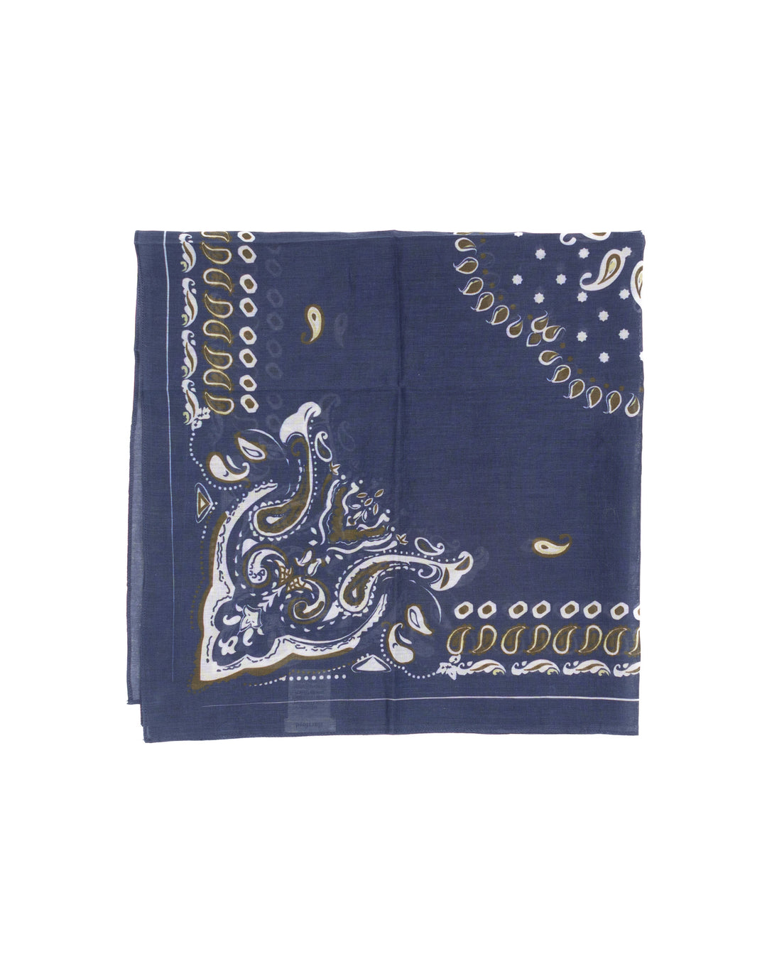 Navy Paisley Cotton Bandana