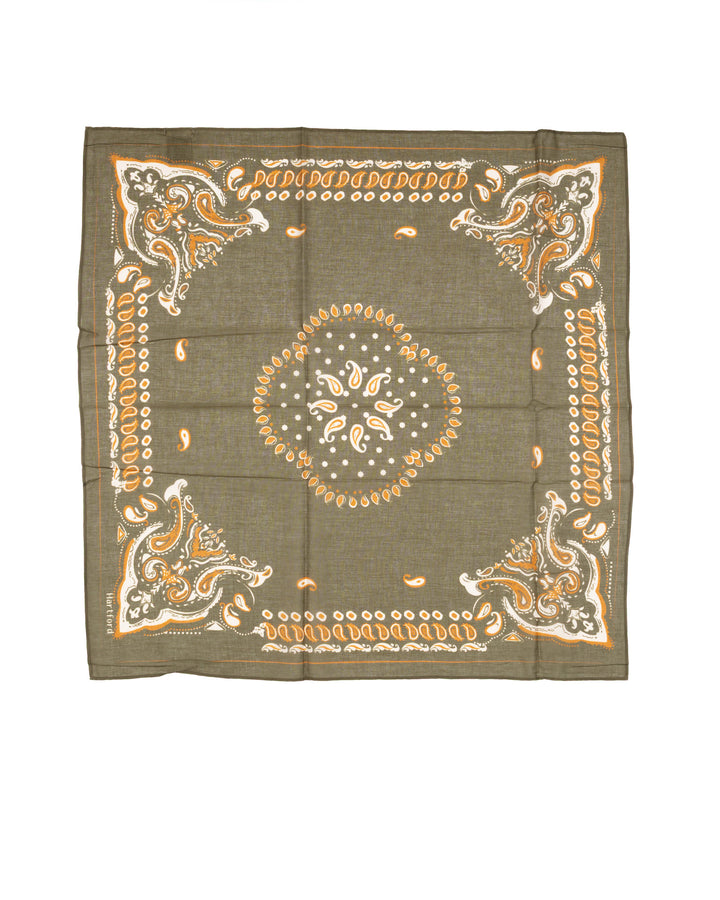 Green Paisley Cotton Bandana