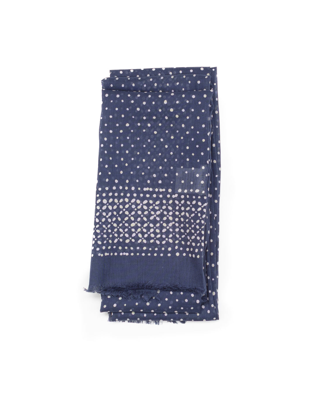 Polka Dot Navy Scarf