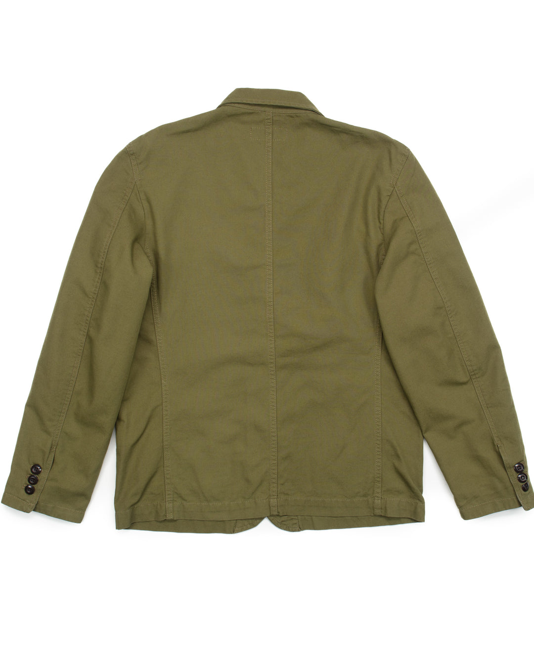 The Pembroke Blazer in Micro Canvas Military Green