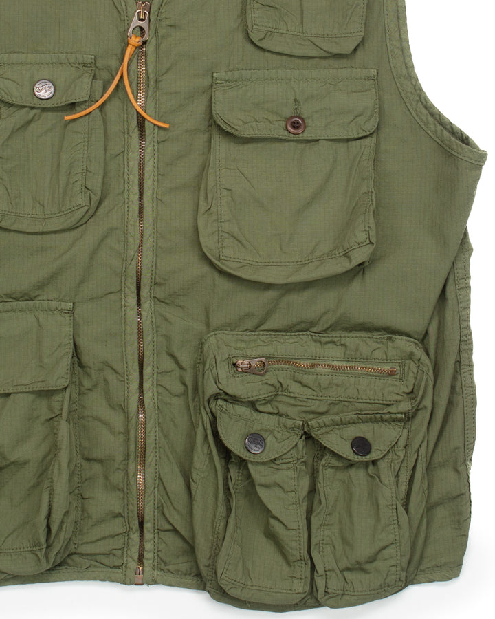 Photographer Vest in Ripstop Tech Green