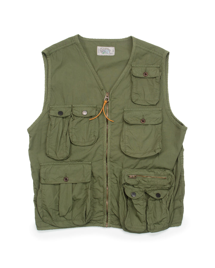 Photographer Vest in Ripstop Tech Green